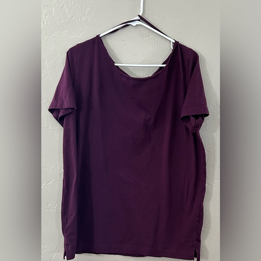 PINK Victoria's Secret Purple Relaxed OTS Short Sleeve T-Shirt